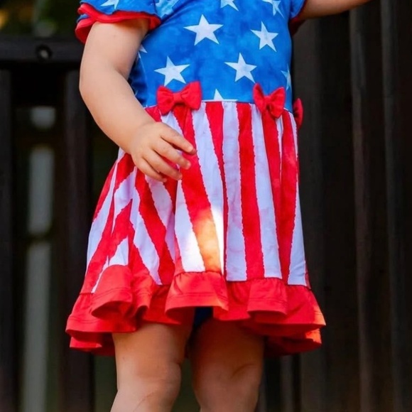 Glimmers Bamboo Fourth of July Twirl Dress - Picture 1 of 1
